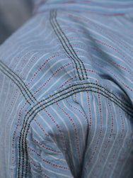 Sugar Cane Dobby Stripe Work Shirt – Blue (SC29146-125)