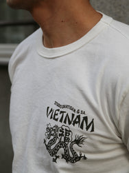 Studio d'Artisan "Vietnam War" Printed Tee – White (8197)