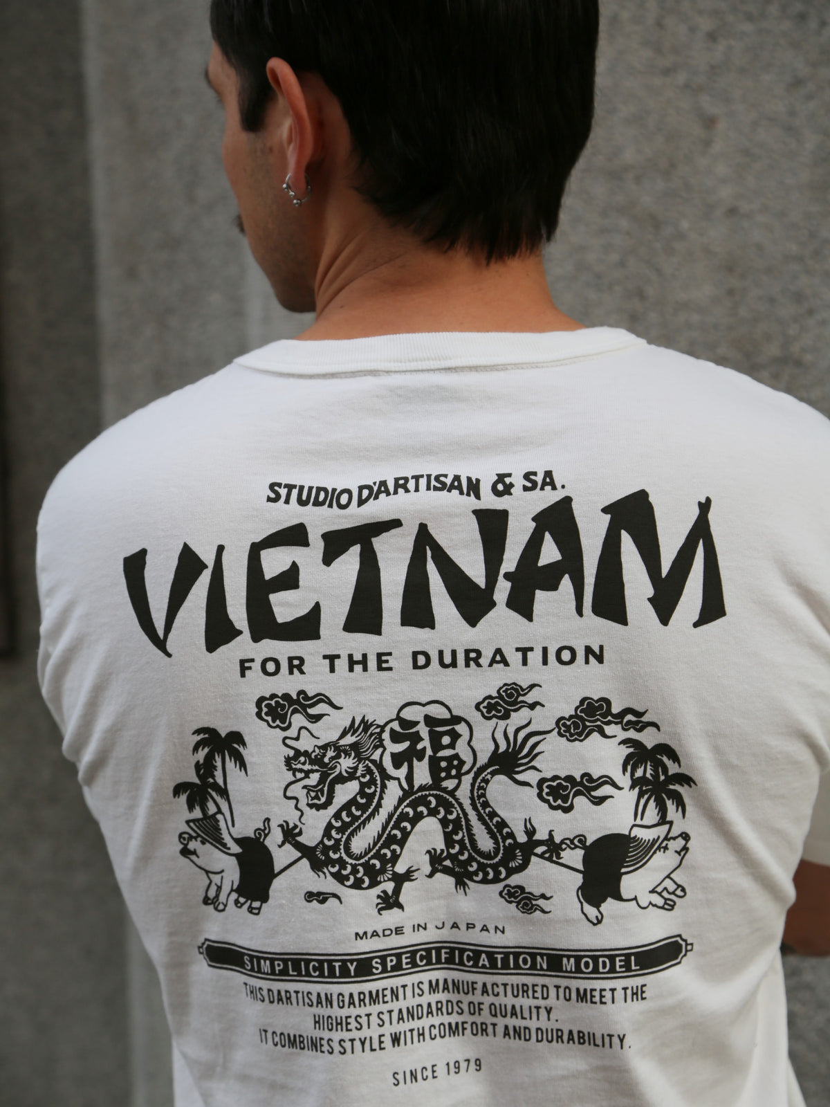 Studio d'Artisan "Vietnam War" Printed Tee – White (8197)