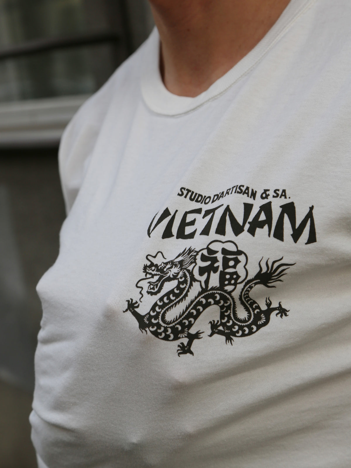 Studio d'Artisan "Vietnam War" Printed Tee – White (8197)