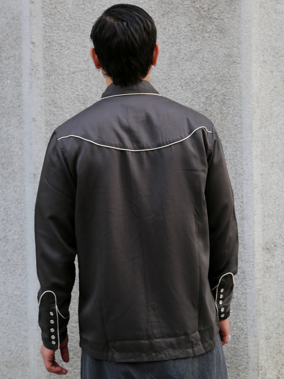 Nudie Jeans Gonzo Western Shirt Sunburns – Black/Brown (140906)