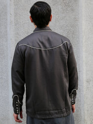 Nudie Jeans Gonzo Western Shirt Sunburns – Black/Brown (140906)