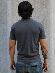 Utilitees 5.5oz Loopwheel Crew Neck T-Shirt – Pigment Dyed Charcoal (UTIL-CHA)
