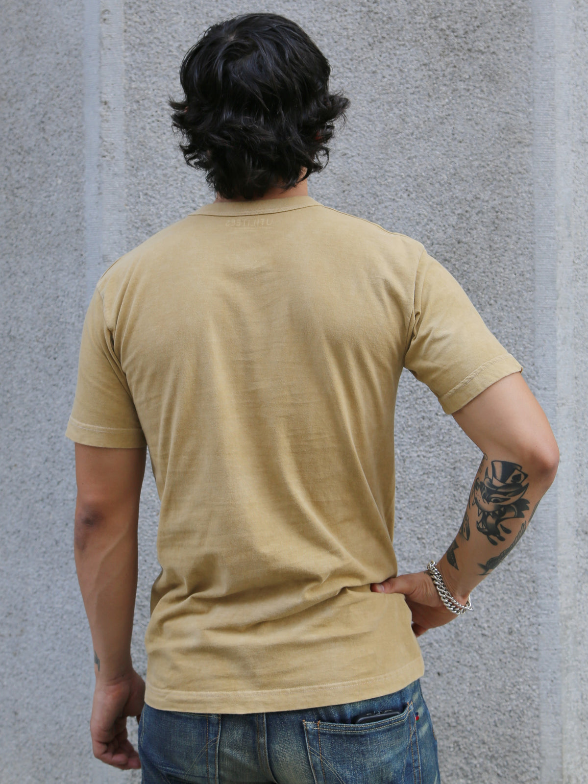 Utilitees 5.5oz Loopwheel Crew Neck T-Shirt – Hand Dyed Sage Green (UTIL-SGRN)