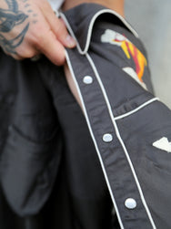 Nudie Jeans Gonzo Western Shirt Sunburns – Black/Brown (140906)