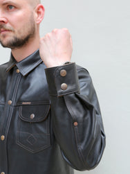 Indigofera Copeland Shirt - Black Leather / Teacore