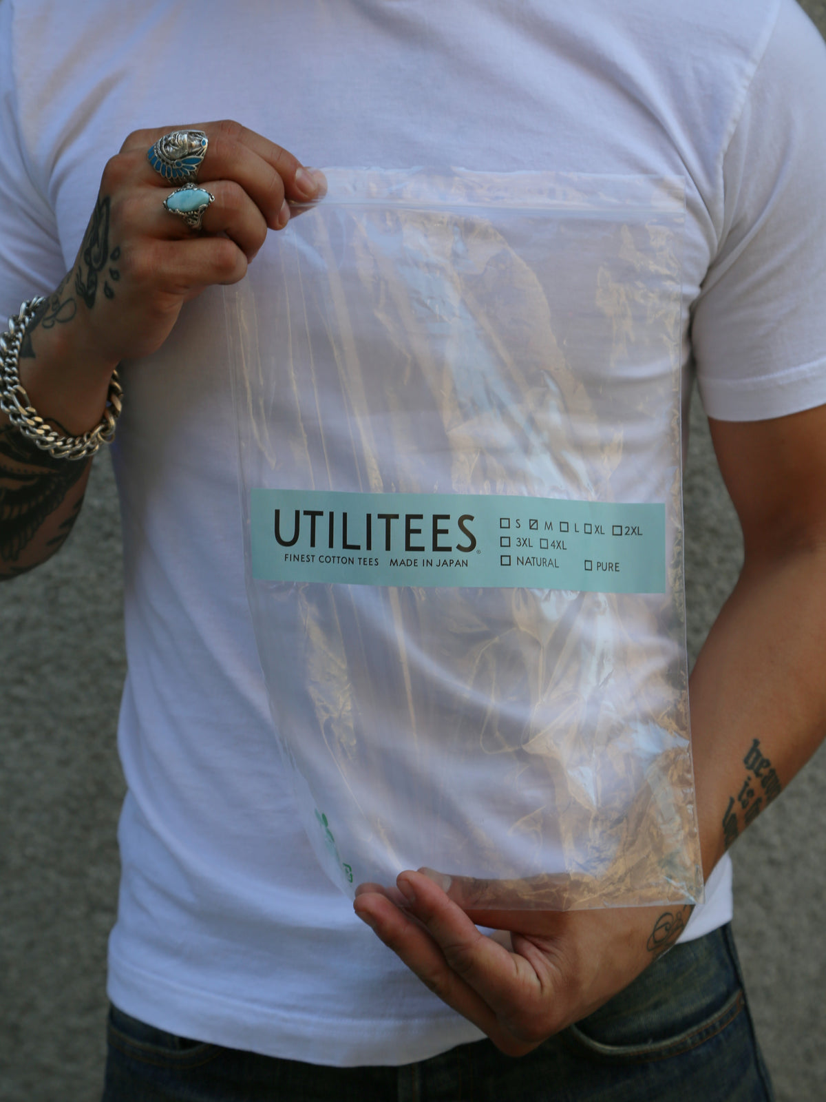 Utilitees 5.5oz Loopwheel Crew Neck T-Shirt – White (UTIL-WHT)