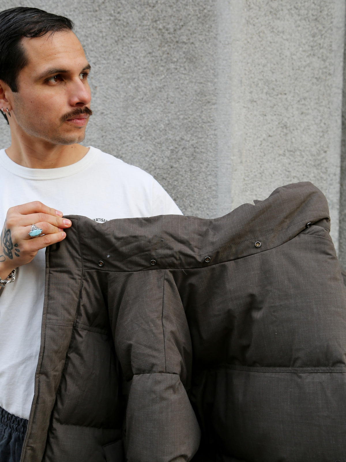 Ten C Jay Peak Down Jacket – Dark Olive (25CTCUC03030)