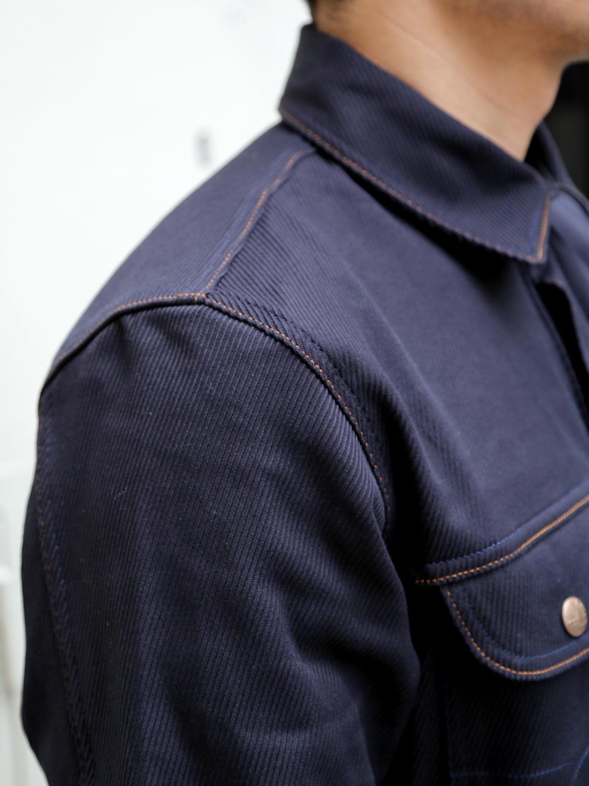 Indigofera Copeland Shirt – Navy, Kersey (6670-586-47)
