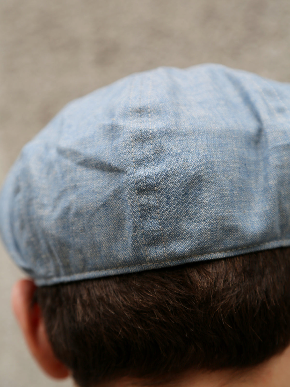 Belafonte Peakyhat Linen Cotton Herringbone – Blue Chambray (26-39)