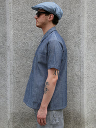 Belafonte Double Breated SS Shirt – Blue Chambray (30-16)