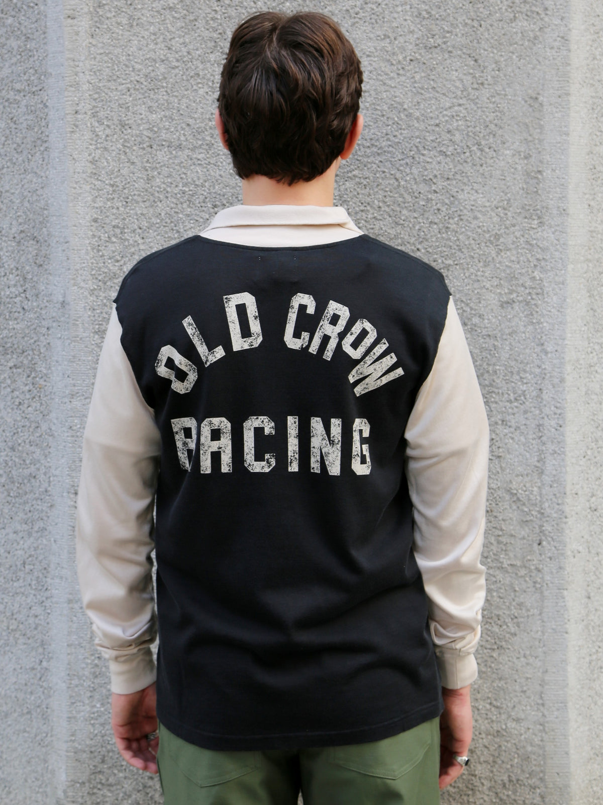 Gladhand Old Crow Racing Half Zip Jersey – Black/Ivory