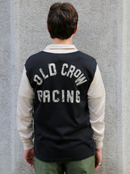 Gladhand Old Crow Racing Half Zip Jersey – Black/Ivory