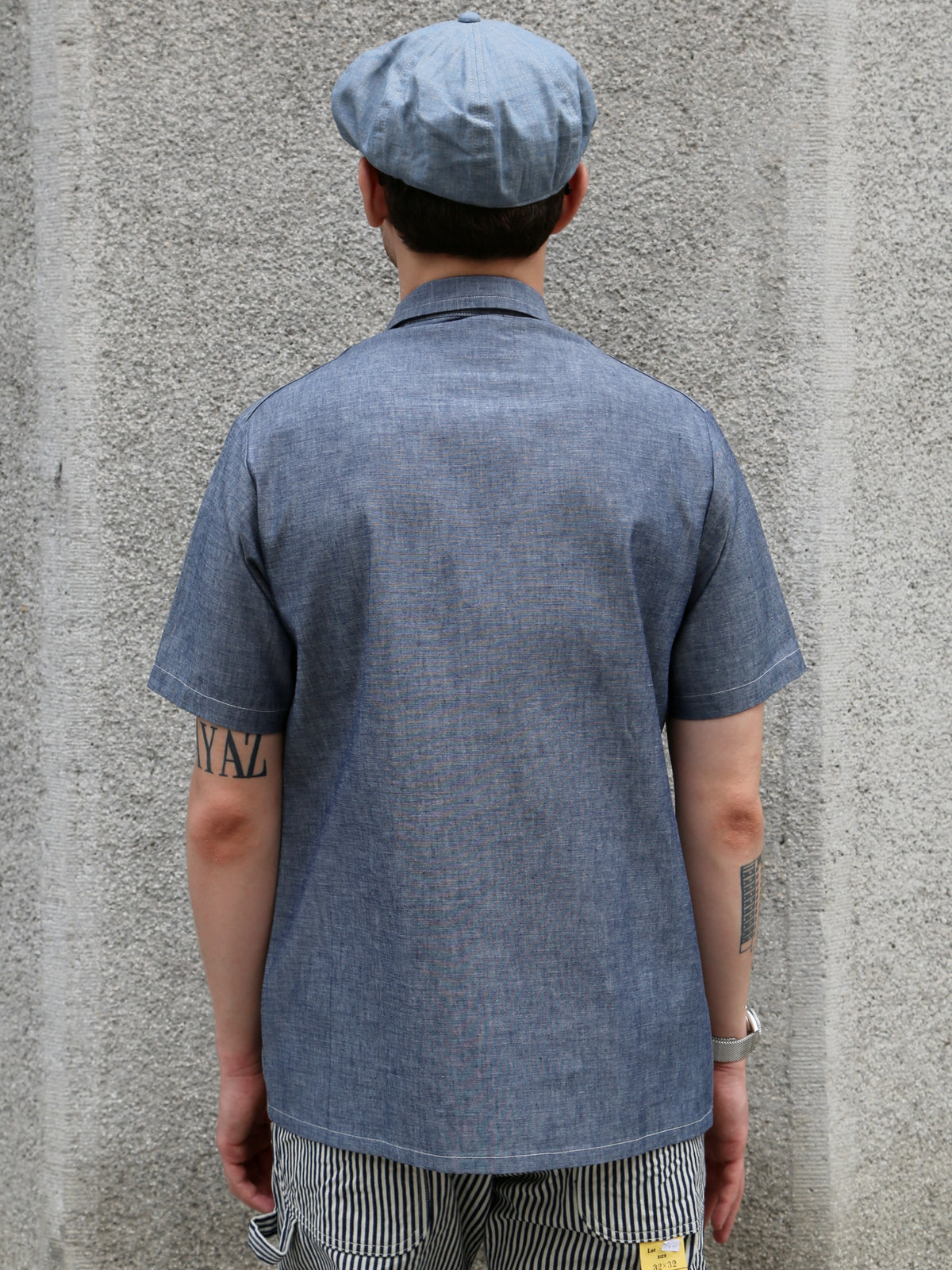 Belafonte Double Breated SS Shirt – Blue Chambray (30-16)