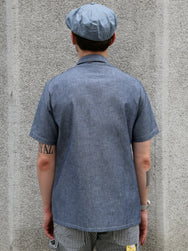 Belafonte Double Breated SS Shirt – Blue Chambray (30-16)