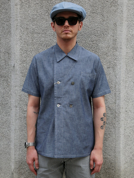 Belafonte Double Breated SS Shirt – Blue Chambray (30-16)
