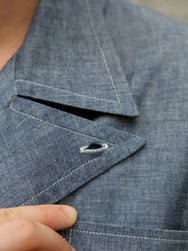 Belafonte Double Breated SS Shirt – Blue Chambray (30-16)