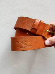 Nudie Jeans Pedersson Leather Belt - Toffee Brown