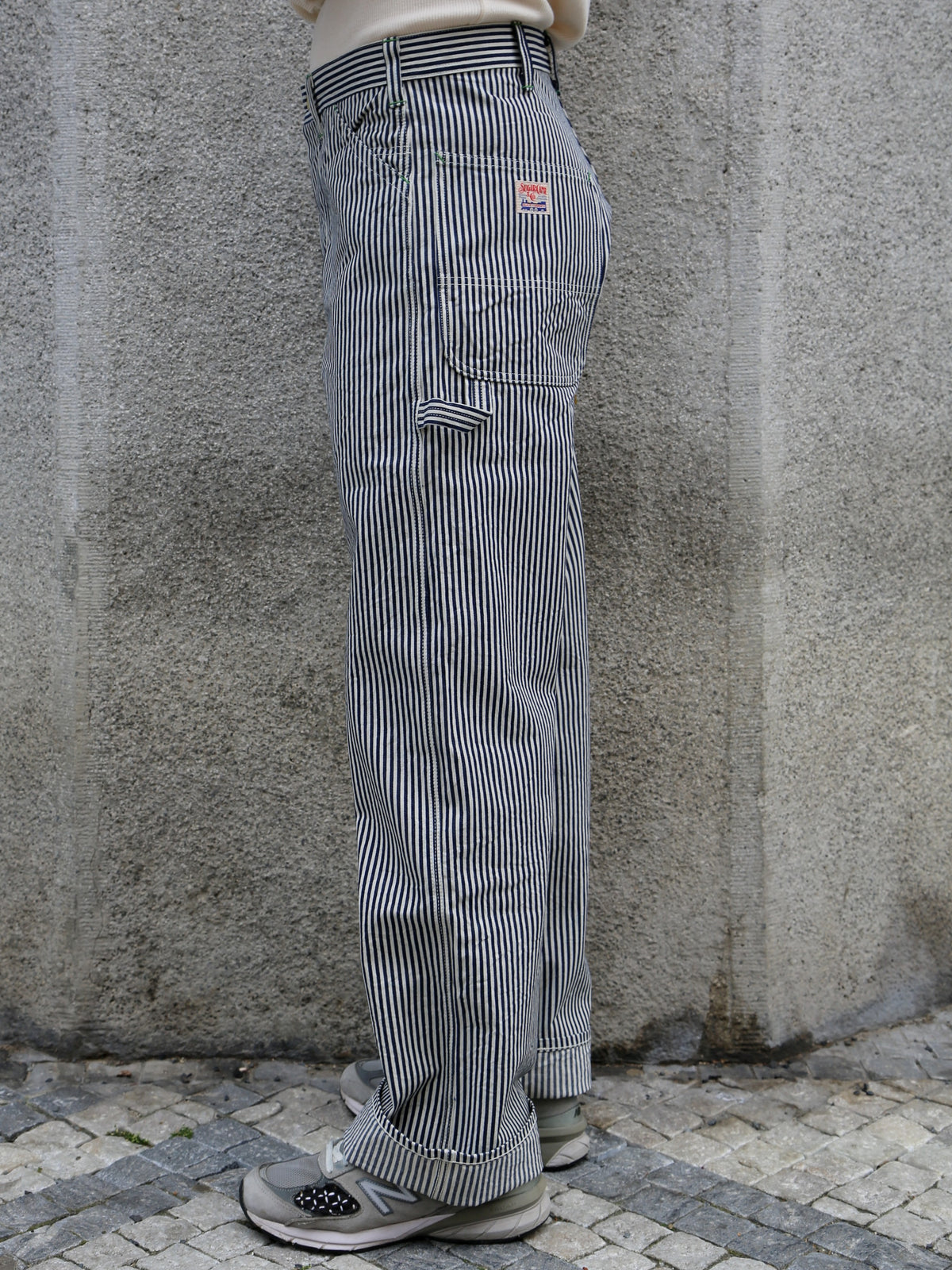 Sugar Cane Hickory Stripe Work Pants – One Wash (SC42496-421)