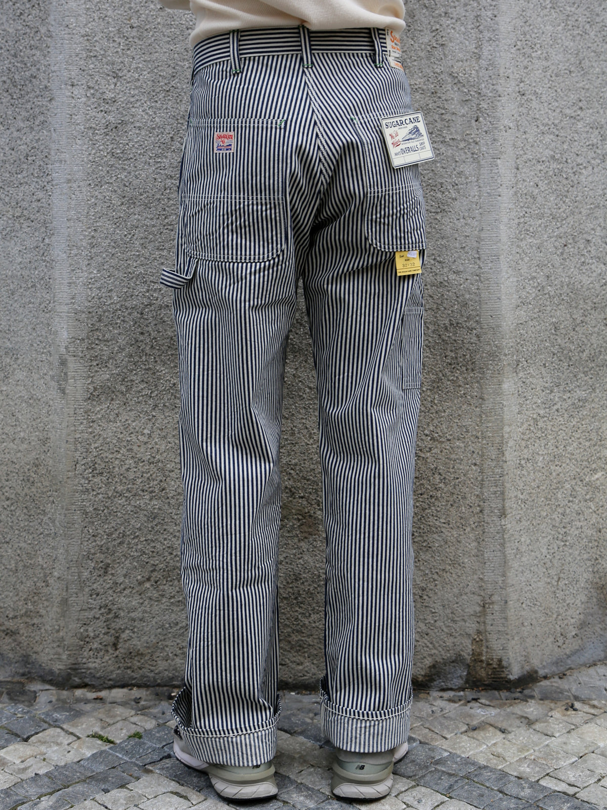 Sugar Cane Hickory Stripe Work Pants – One Wash (SC42496-421)