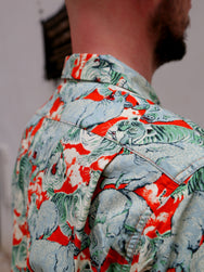 Studio d'Artisan 5691 "100 Pigs" Original Aloha Shirt - Orange