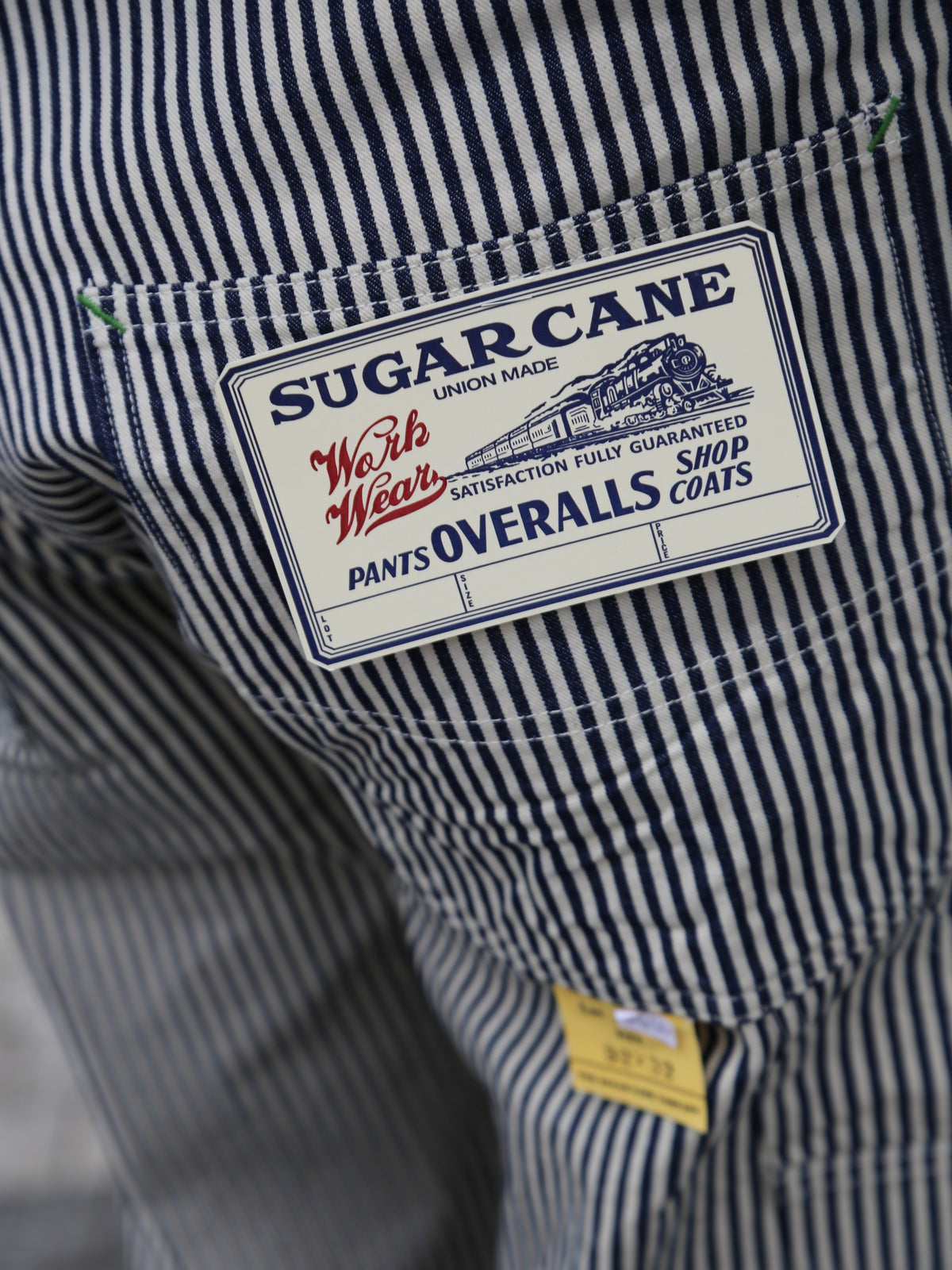 Sugar Cane Hickory Stripe Work Pants – One Wash (SC42496-421)