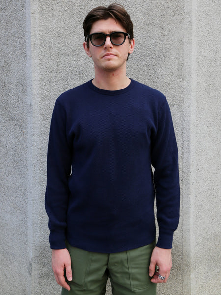 The Real McCoy's U.S. Army Military Thermal Shirt – Navy (MC22109-140)