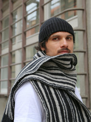 Hansen Garments 28-09-9 Barth Knitted Jacquard Scarf – Barcode