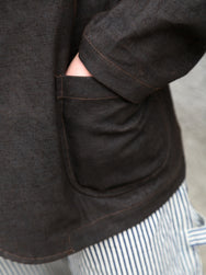 Belafonte Peaked Lapel No Lining JK Doromole Canvas – Doro Brown (30-05)