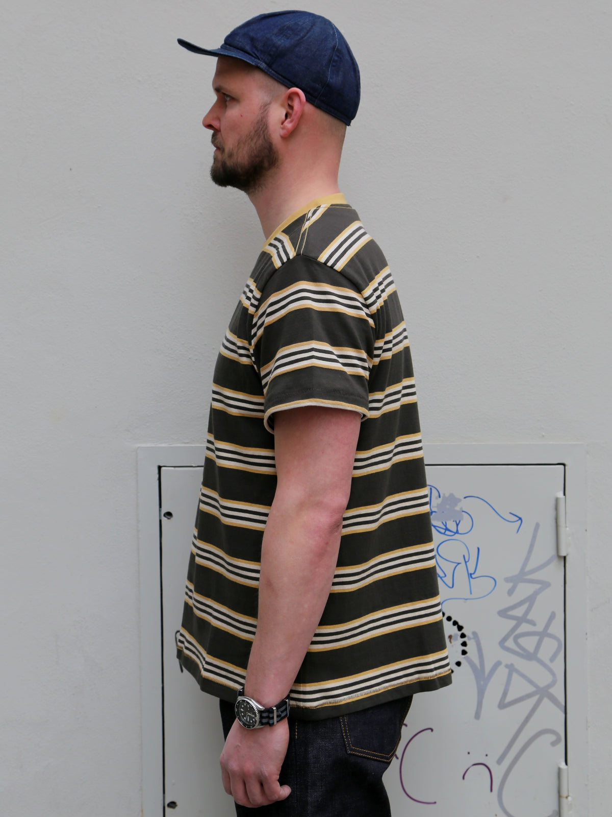 Nudie Jeans Leif Mud Stripe T-Shirt – Multi (131873)