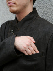 Belafonte Peaked Lapel No Lining JK Doromole Canvas – Doro Brown (30-05)