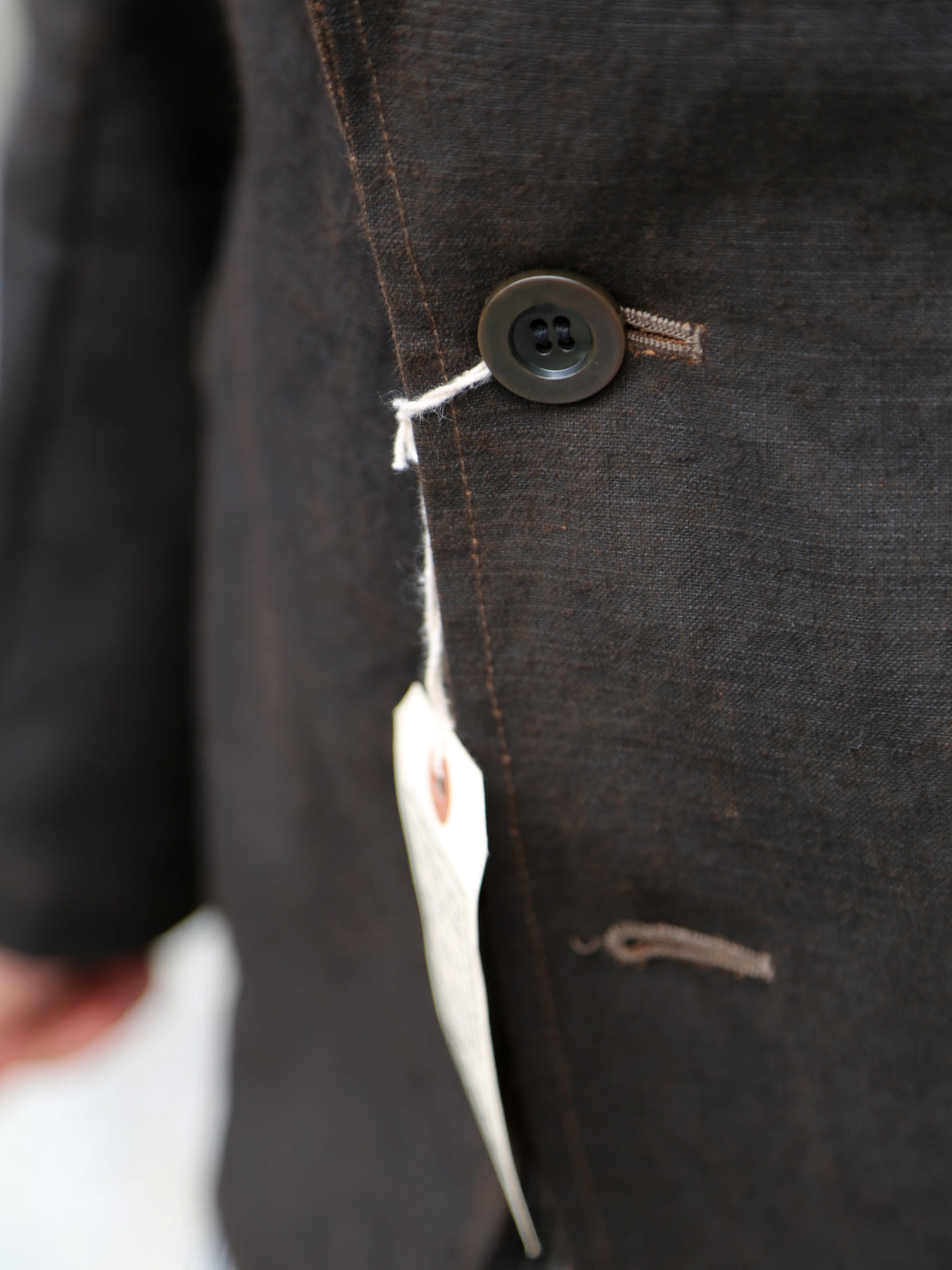 Belafonte Peaked Lapel No Lining JK Doromole Canvas – Doro Brown (30-05)