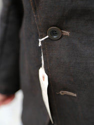 Belafonte Peaked Lapel No Lining JK Doromole Canvas – Doro Brown (30-05)