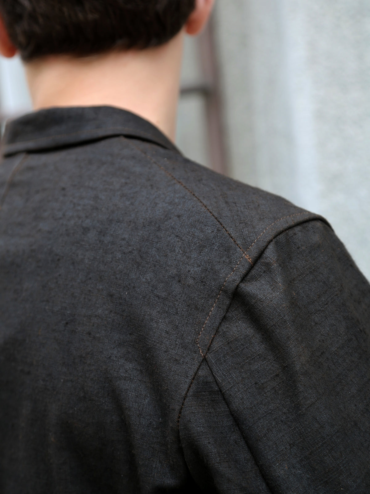 Belafonte Peaked Lapel No Lining JK Doromole Canvas – Doro Brown (30-05)