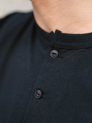 Gladhand MC Serviceman SS Henley Tee – Black (GSV6116)