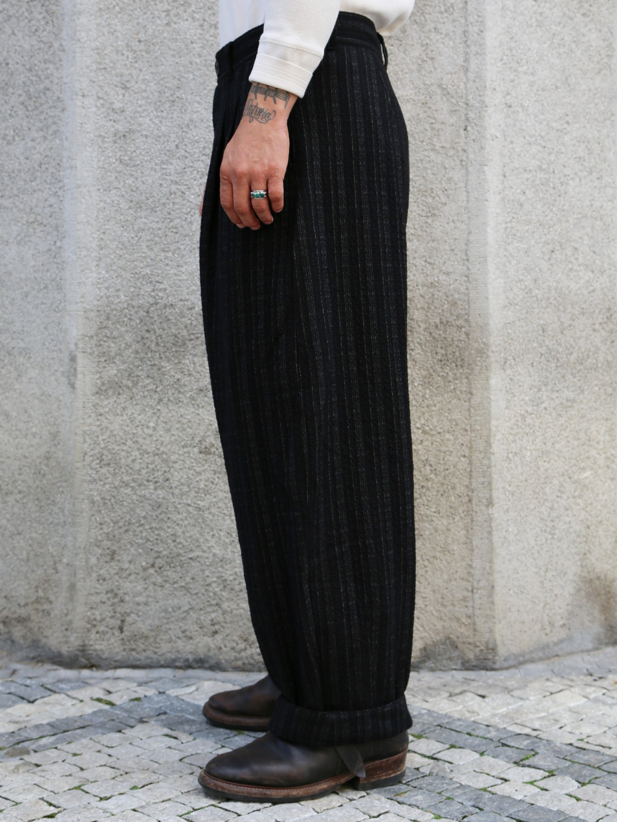 Hansen Garments ANDREW Balloon Trousers – Black 'n' White (32-29-2)