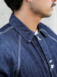 Samurai Jeans Cotton Denim Coverall – Indigo (SJCA-SC01)