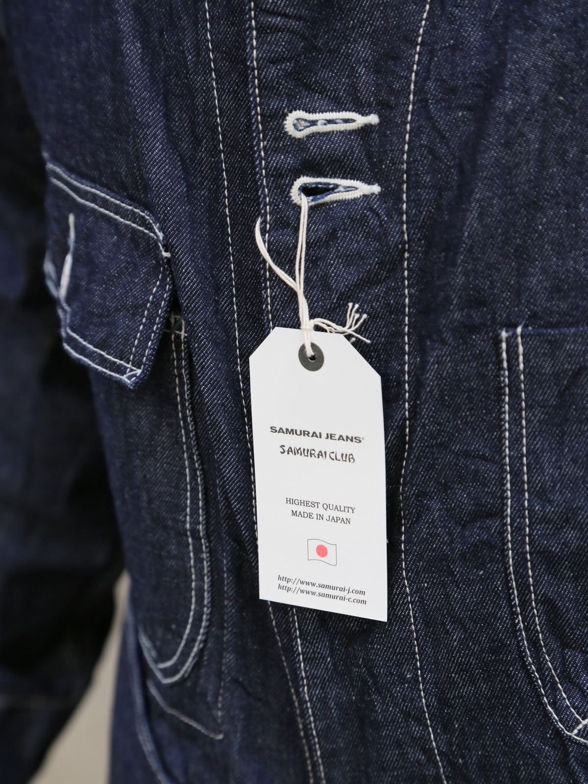 Samurai Jeans Cotton Denim Coverall – Indigo (SJCA-SC01)