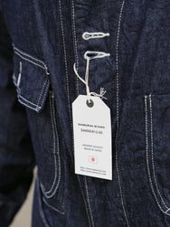 Samurai Jeans Cotton Denim Coverall – Indigo (SJCA-SC01)