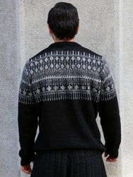 Hansen Garments ESKE Jacquard Design Sweater – Nordic Black (32-02-2)
