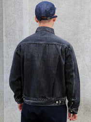 Buzz Ricksons 14,25oz Black Denim Jacket 1953 Aged Model – Hard Washed (SC15650H-419)
