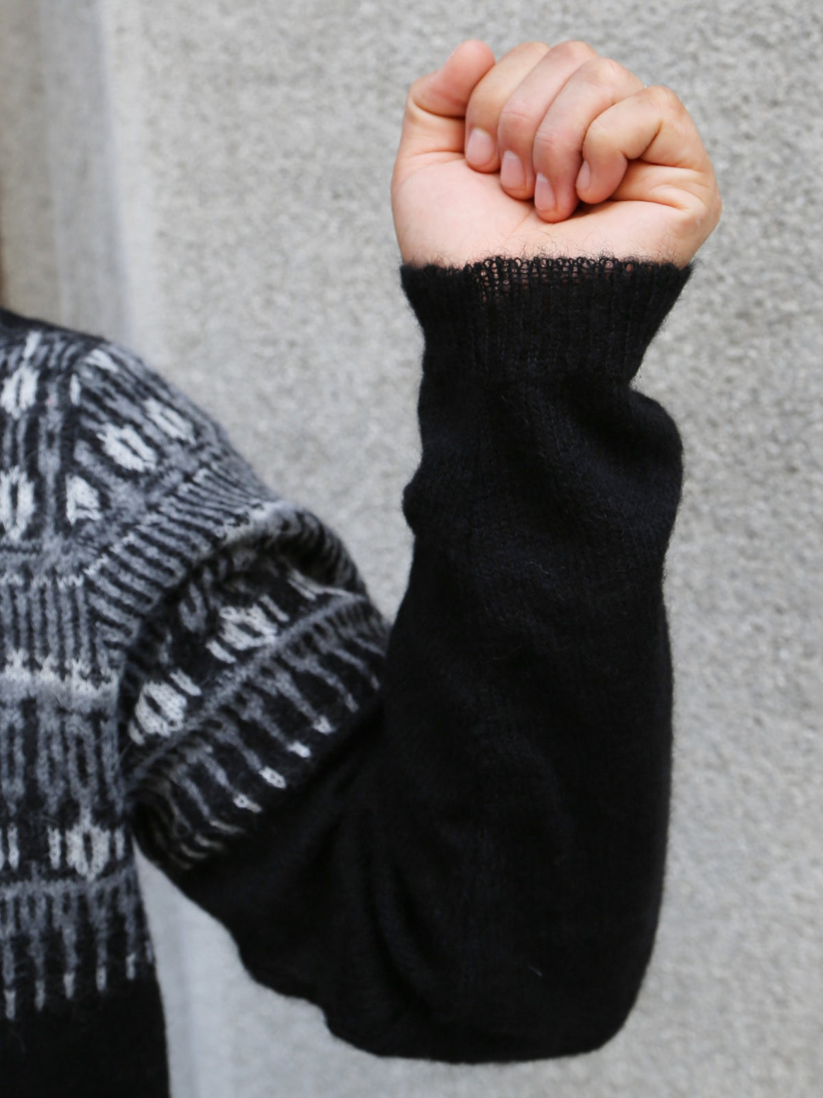 Hansen Garments ESKE Jacquard Design Sweater – Nordic Black (32-02-2)