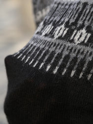 Hansen Garments ESKE Jacquard Design Sweater – Nordic Black (32-02-2)