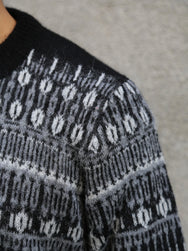 Hansen Garments ESKE Jacquard Design Sweater – Nordic Black (32-02-2)