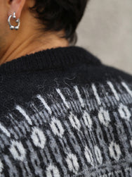 Hansen Garments ESKE Jacquard Design Sweater – Nordic Black (32-02-2)