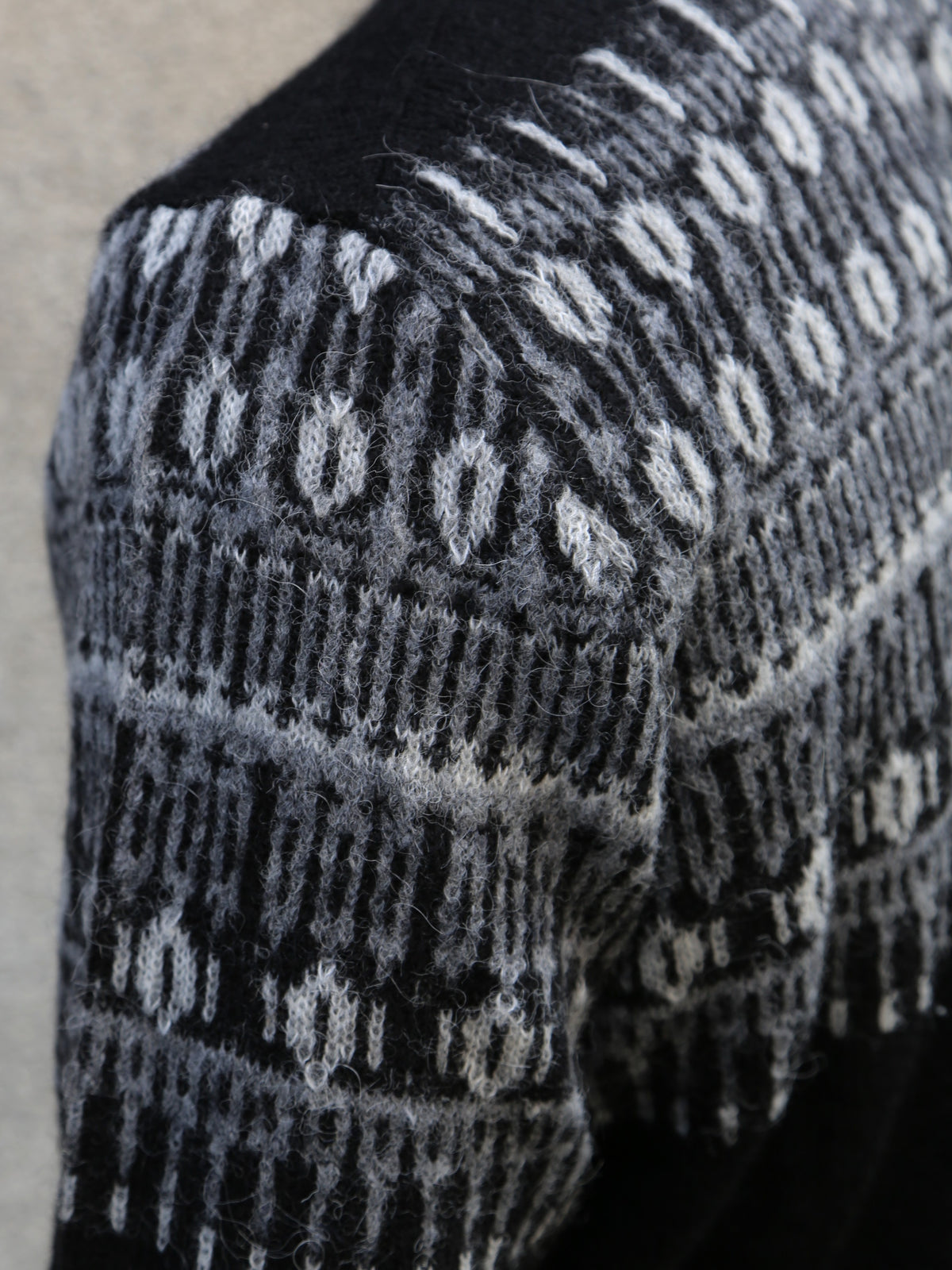 Hansen Garments ESKE Jacquard Design Sweater – Nordic Black (32-02-2)