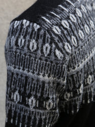 Hansen Garments ESKE Jacquard Design Sweater – Nordic Black (32-02-2)