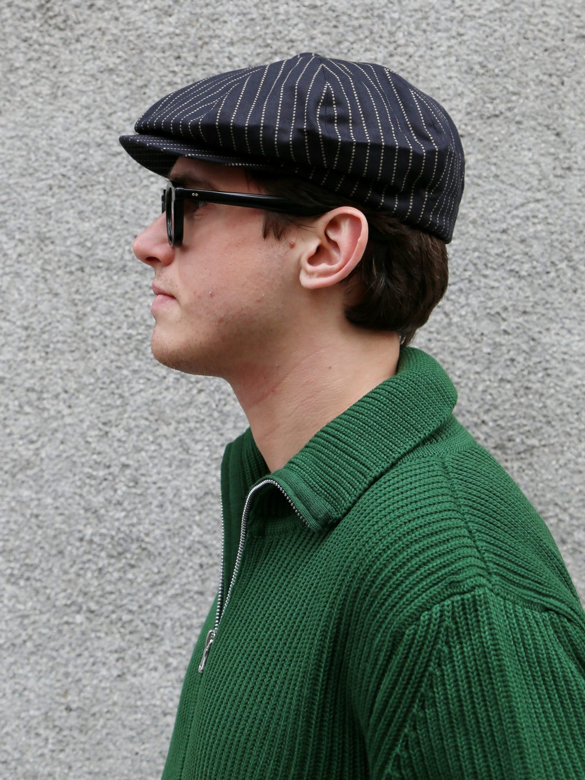 The Real McCOY's Black Wabash Newsboy Cap (MA26010-030)
