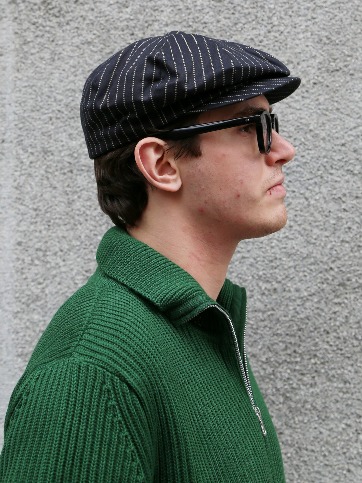 The Real McCOY's Black Wabash Newsboy Cap (MA26010-030)