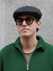 The Real McCOY's Black Wabash Newsboy Cap (MA26010-030)